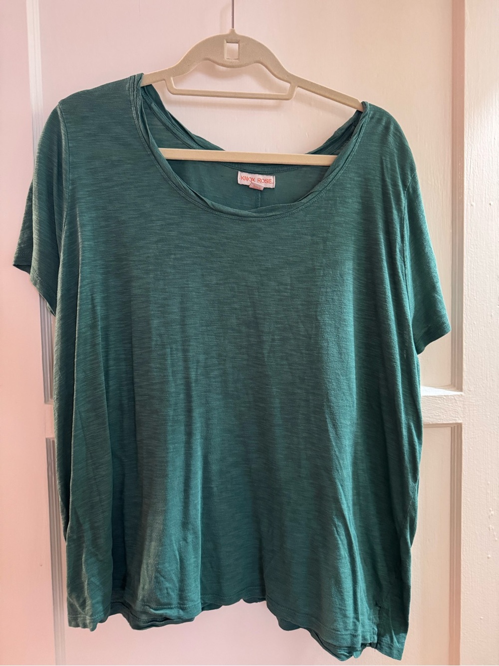 Teal Scoop Neck Women’s Tee